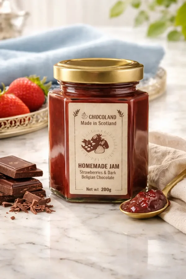 Belgian Chocolate with Strawberry Jam - Chocoland